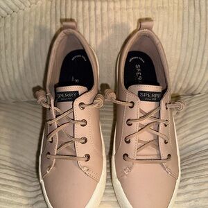 Sperry Top Sider Women's Rose Dust Leather ‘Crest Vibe’ Sneakers - 9